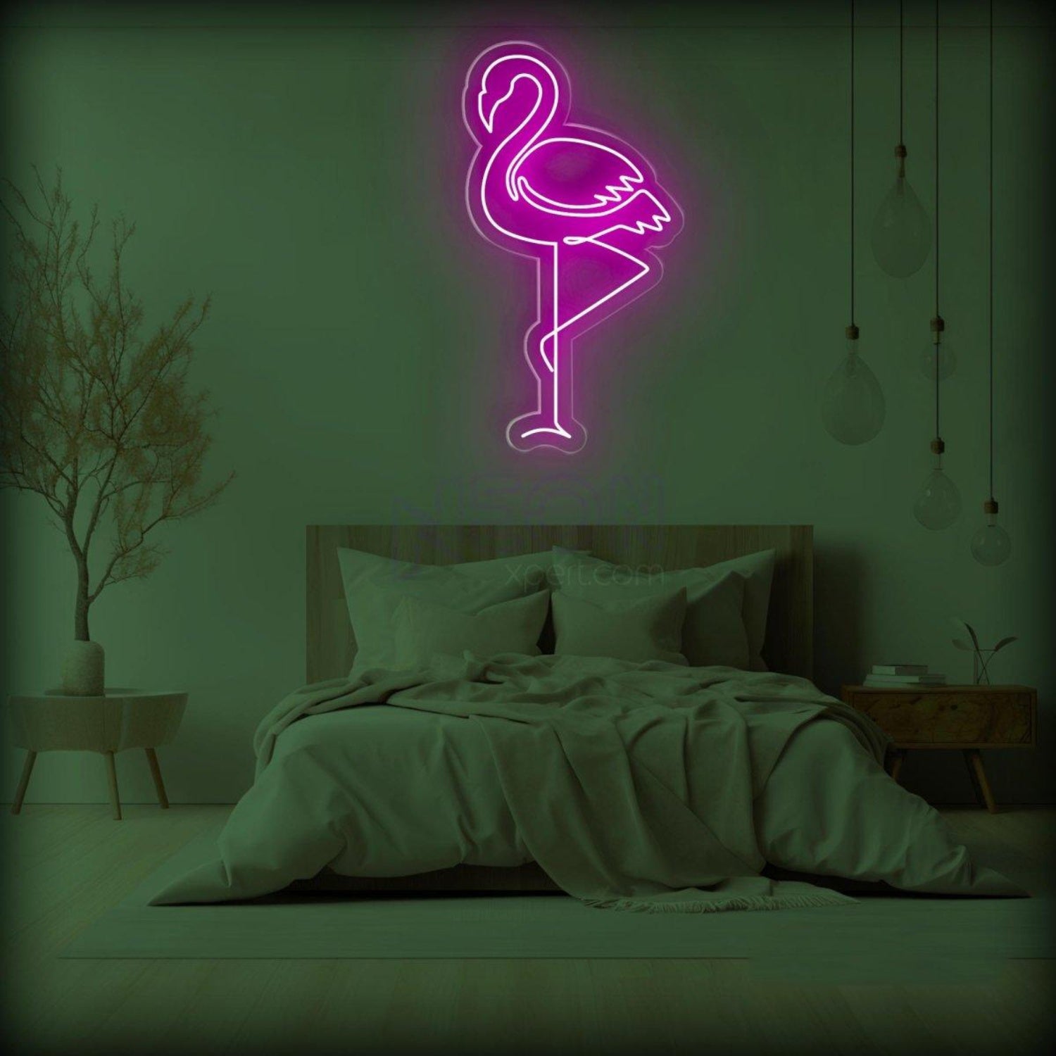 Flamingo Red Led Neon Sign For Bar Restaurant Wall Decor | Shineneon