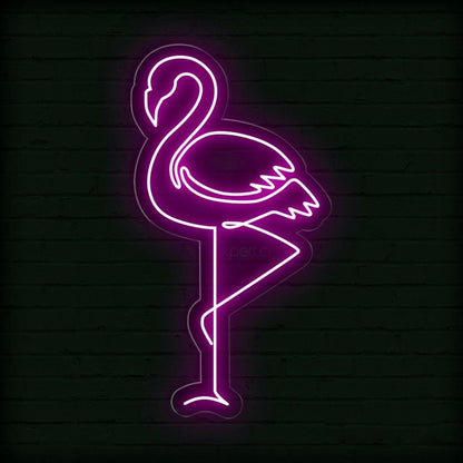 Flamingo Red Led Neon Sign For Bar Restaurant Wall Decor | Shineneon