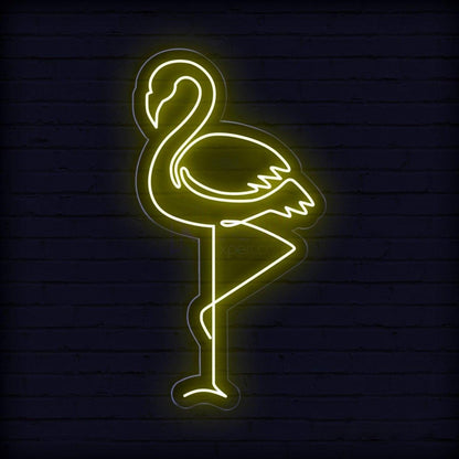 Flamingo Red Led Neon Sign For Bar Restaurant Wall Decor | Shineneon