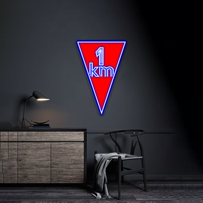 Flamme Rouge Artwork Personalized Light Up Sign - LED neon sign view 5