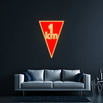 Flamme Rouge Artwork Personalized Light Up Sign - LED neon sign view 6