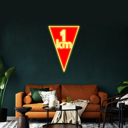 Flamme Rouge Artwork Personalized Light Up Sign - LED neon sign view 7
