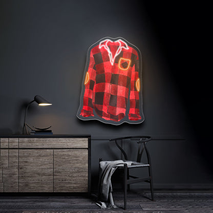 Flannel Shirt Cozy Vibes Neon Signs For Sale - Shineneon