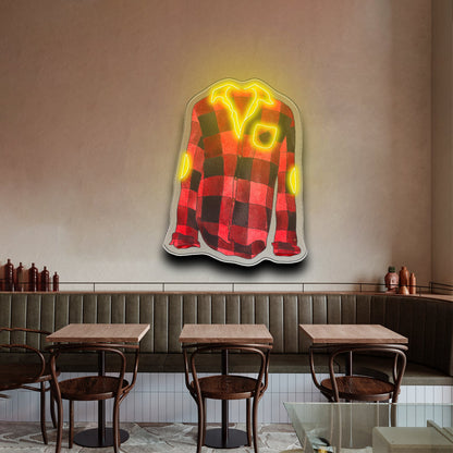 Flannel Shirt Cozy Vibes Neon Signs For Sale - Shineneon