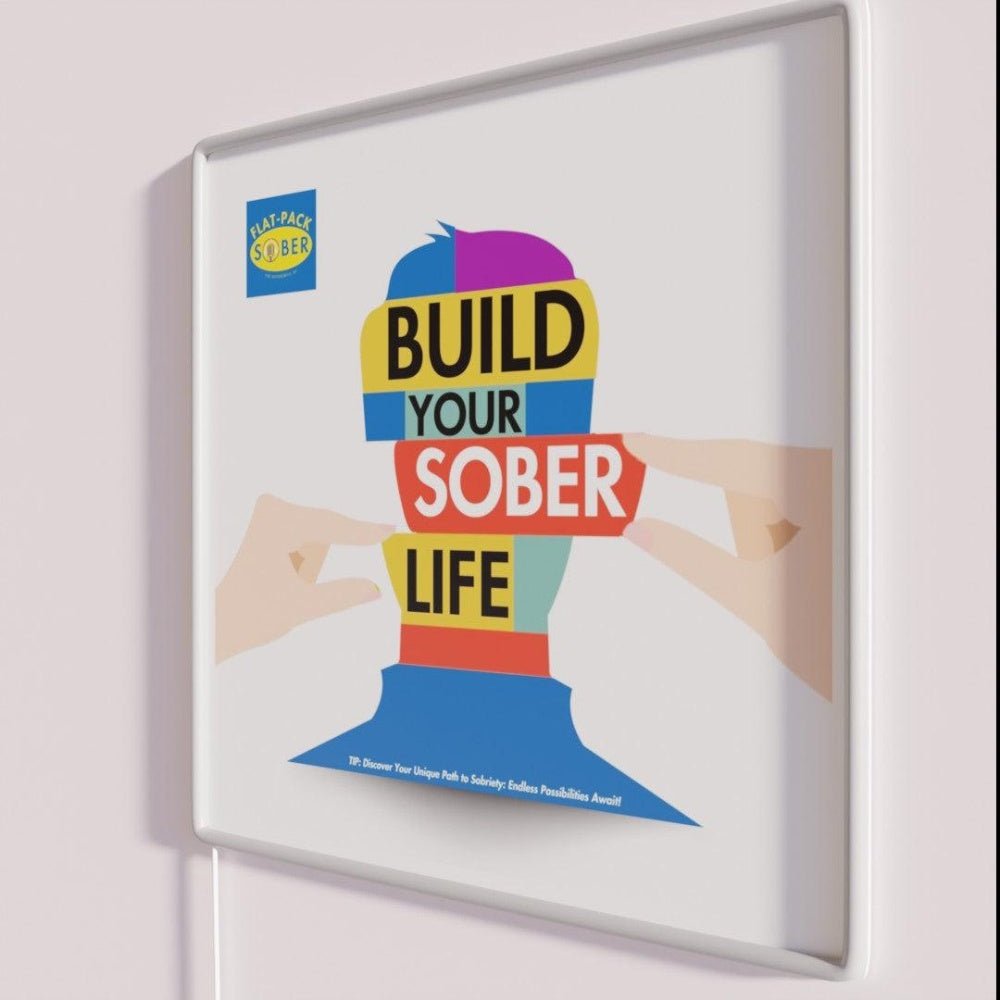 Flat Pack Sober Build Your Sober Life Rgb Led Neon Sign - Shineneon