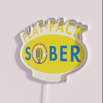 Flat Pack Sober Logo 1 Rgb Led Neon Sign - Shineneon
