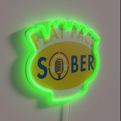 Flat Pack Sober Logo 1 Rgb Led Neon Sign - Shineneon