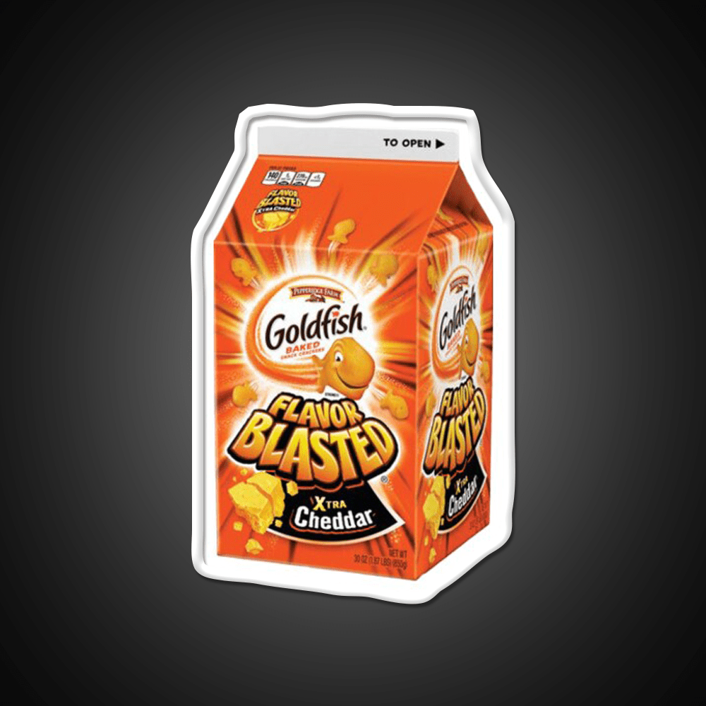 Flavor Blasted Goldfish Snack Food Led Neon Sign Rgb Color - Shineneon