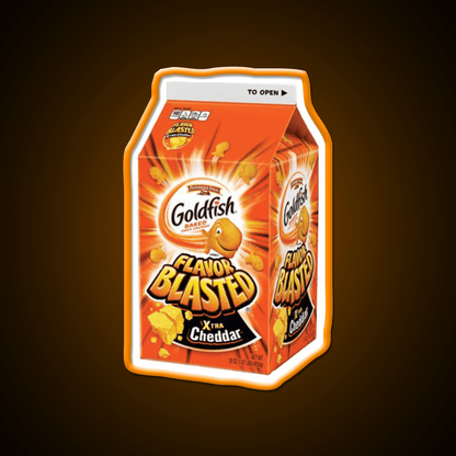 Flavor Blasted Goldfish Snack Food Led Neon Sign Rgb Color - Shineneon