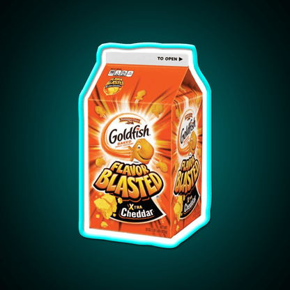 Flavor Blasted Goldfish Snack Food Led Neon Sign Rgb Color - Shineneon