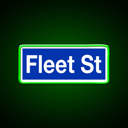Fleet Street Sweeney Todd Blue Barber Shop Haircut Led Neon Sign - Shineneon