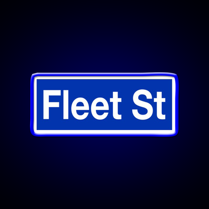 Fleet Street Sweeney Todd Blue Barber Shop Haircut Led Neon Sign