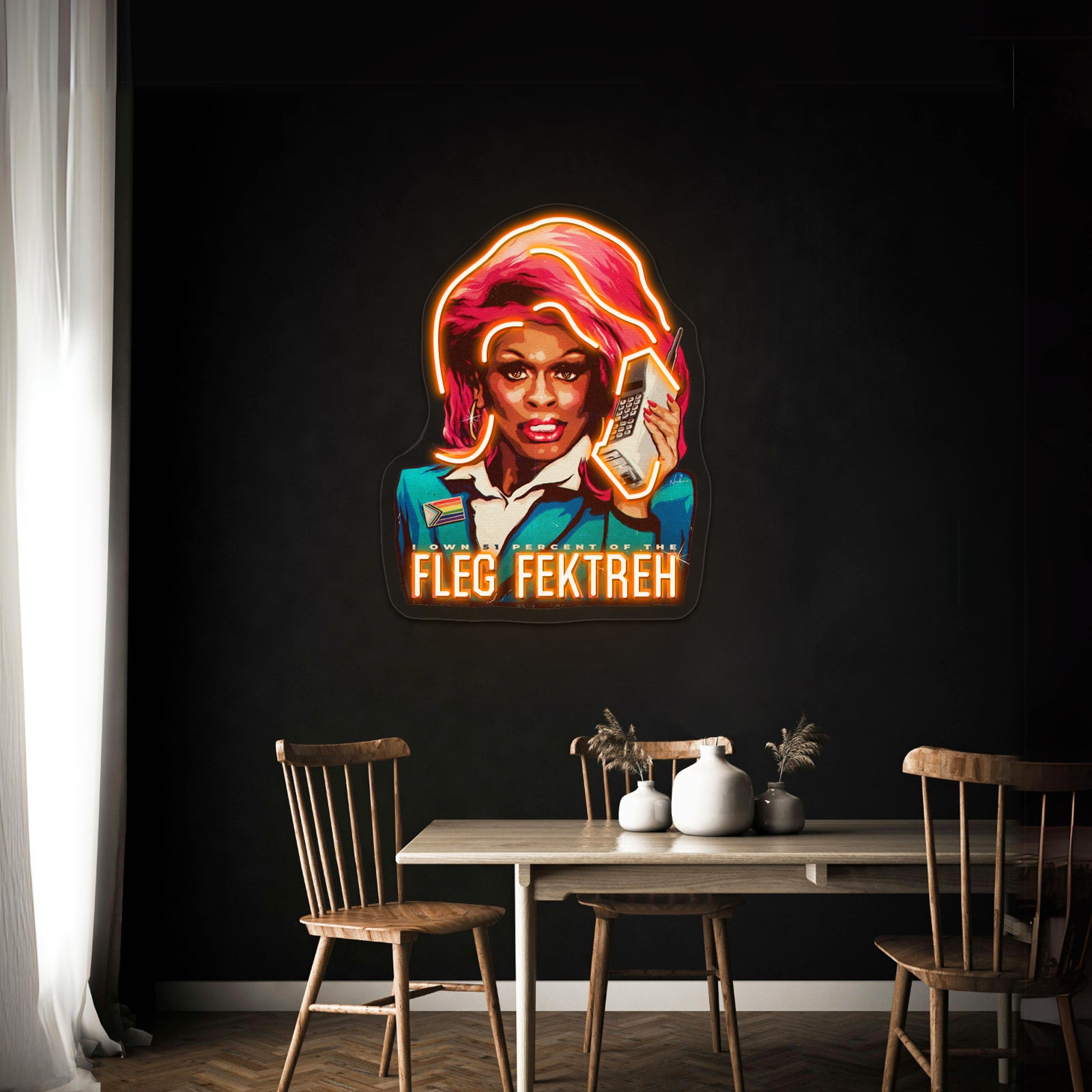 Fleg Fektreh Artwork Personalized Light Up Sign | Shineneon