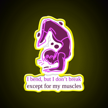 Flexible Yoga Led Neon Sign For Wellness Space Rgb Color