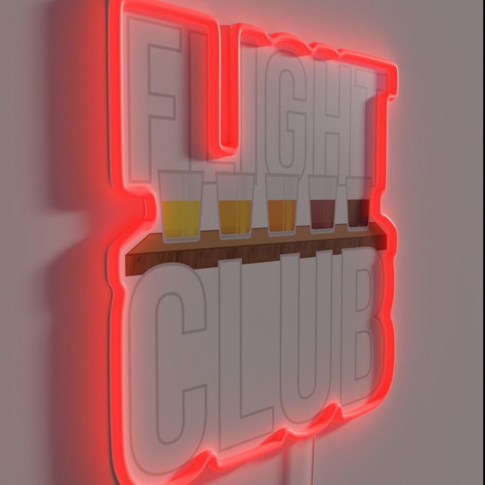 Flight Club Beer Drinker Rgb Led Neon Sign - Shineneon