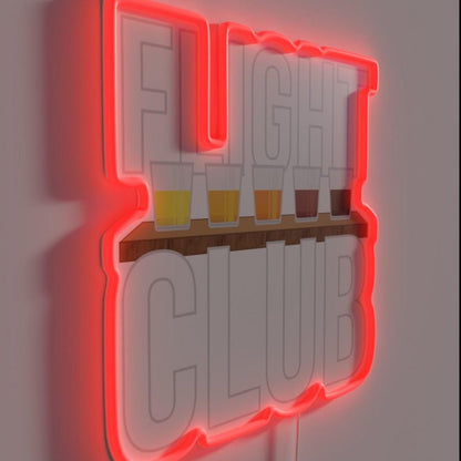 Flight Club Beer Drinker Rgb Led Neon Sign - Shineneon