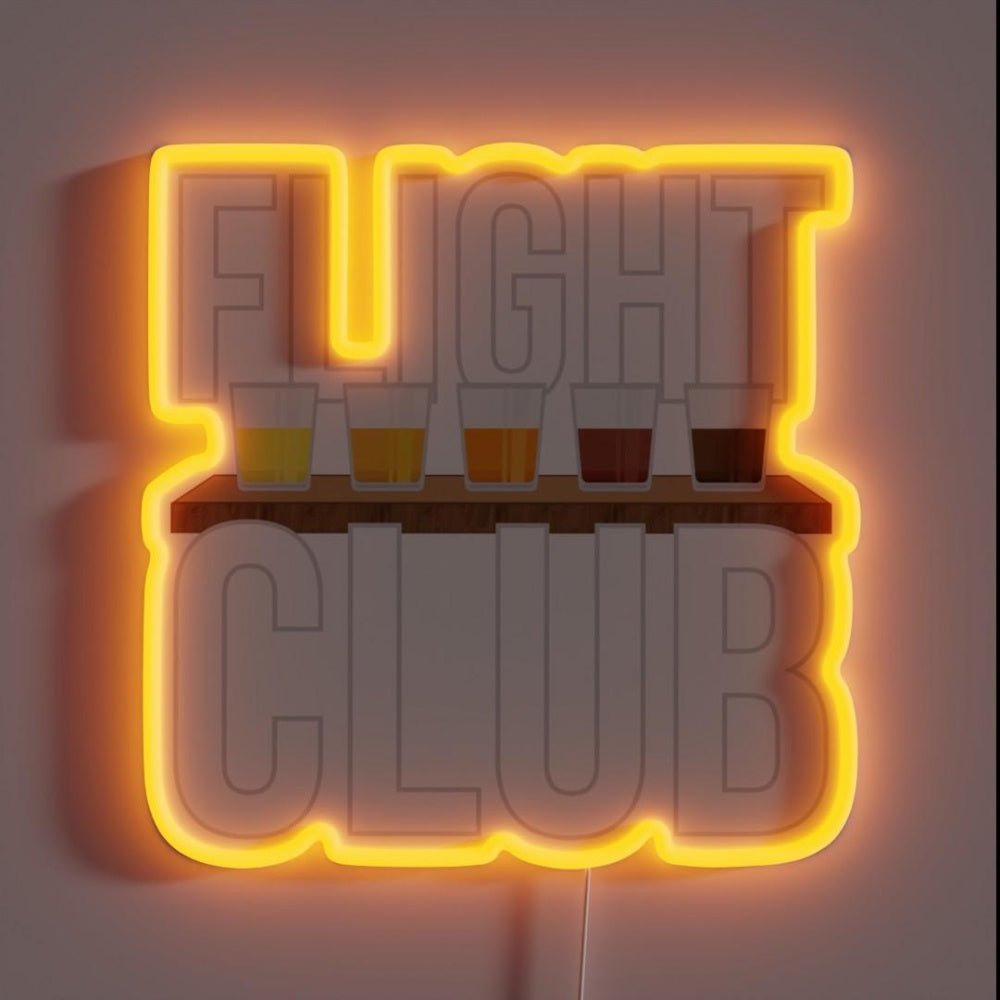 Flight Club Beer Drinker Rgb Led Neon Sign - Shineneon