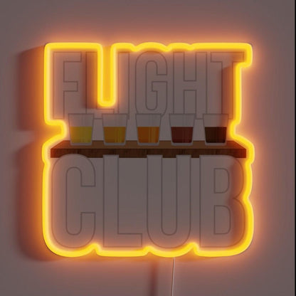 Flight Club Beer Drinker Rgb Led Neon Sign - Shineneon