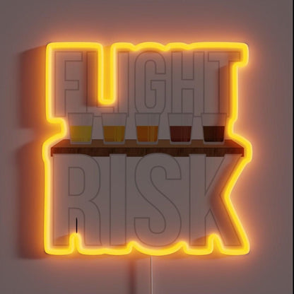 Flight Risk Beer Drinker Rgb Led Neon Sign - Shineneon