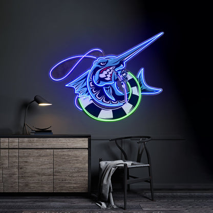 Float Fishing Led Neon Sign Light Custom Led Signs - Shineneon