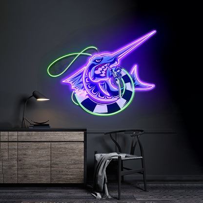 Float Fishing Led Neon Sign Light Custom Led Signs - Shineneon