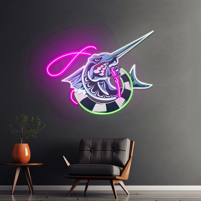 Float Fishing Led Neon Sign Light Custom Led Signs - Shineneon