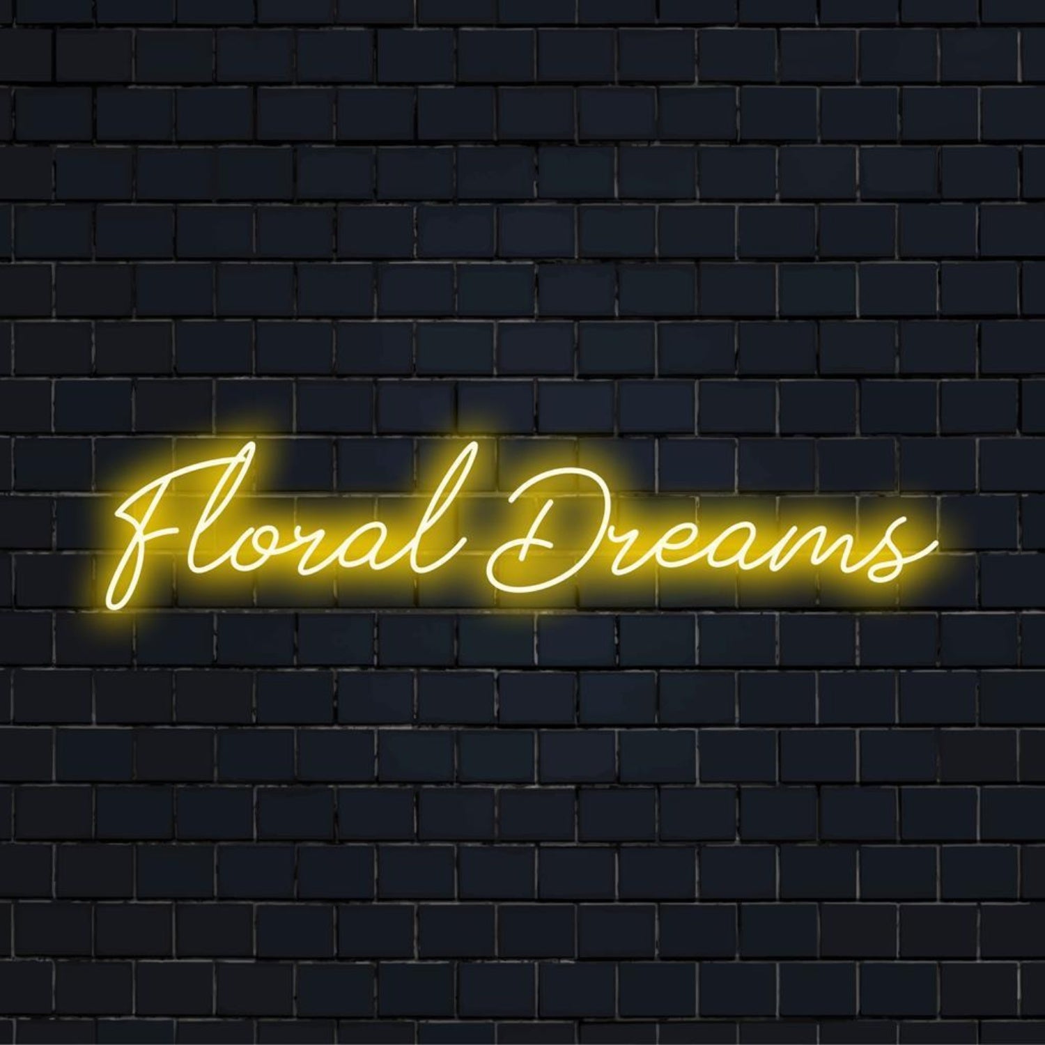 Floral Dreams Bright Yellow Led Neon Sign For Cafe Bedroom Decor | Shineneon