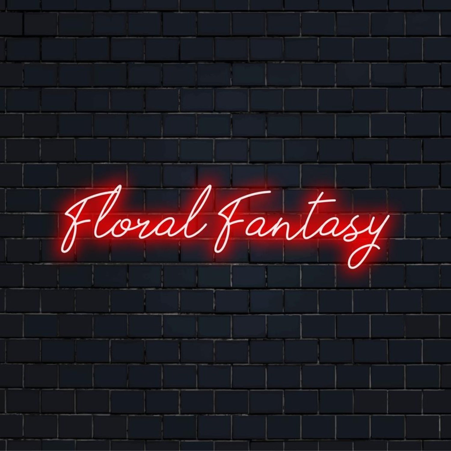 Floral Fantasy Red Led Neon Sign For Bars Cafes Floral Shops Wall Decor | Shineneon