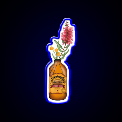 Floral Ginger Beer Bar Decor Led Neon Sign Rgb Color - LED neon sign view 5