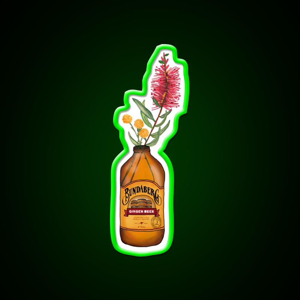 Floral Ginger Beer Bar Decor Led Neon Sign Rgb Color - LED neon sign view 8