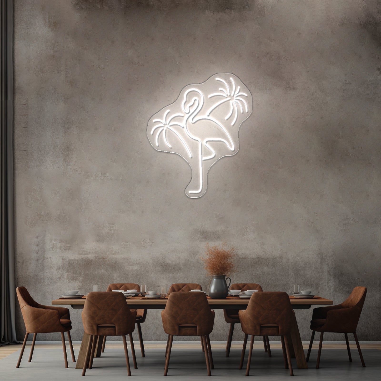 Floral Peace Sign Neon Light Signs For Room - Shineneon