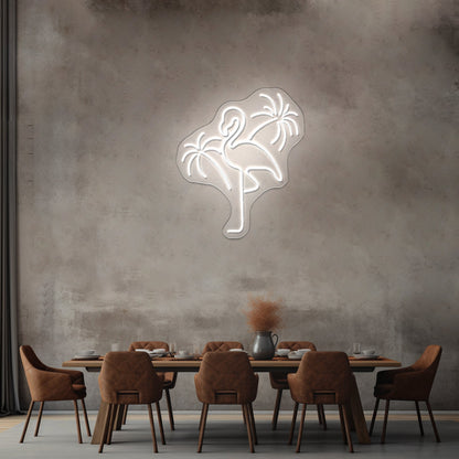 Floral Peace Sign Neon Light Signs For Room - Shineneon