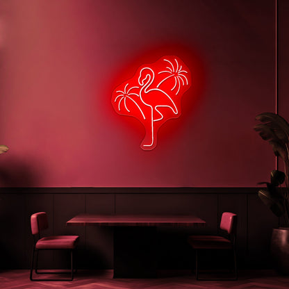Floral Peace Sign Neon Light Signs For Room - Shineneon