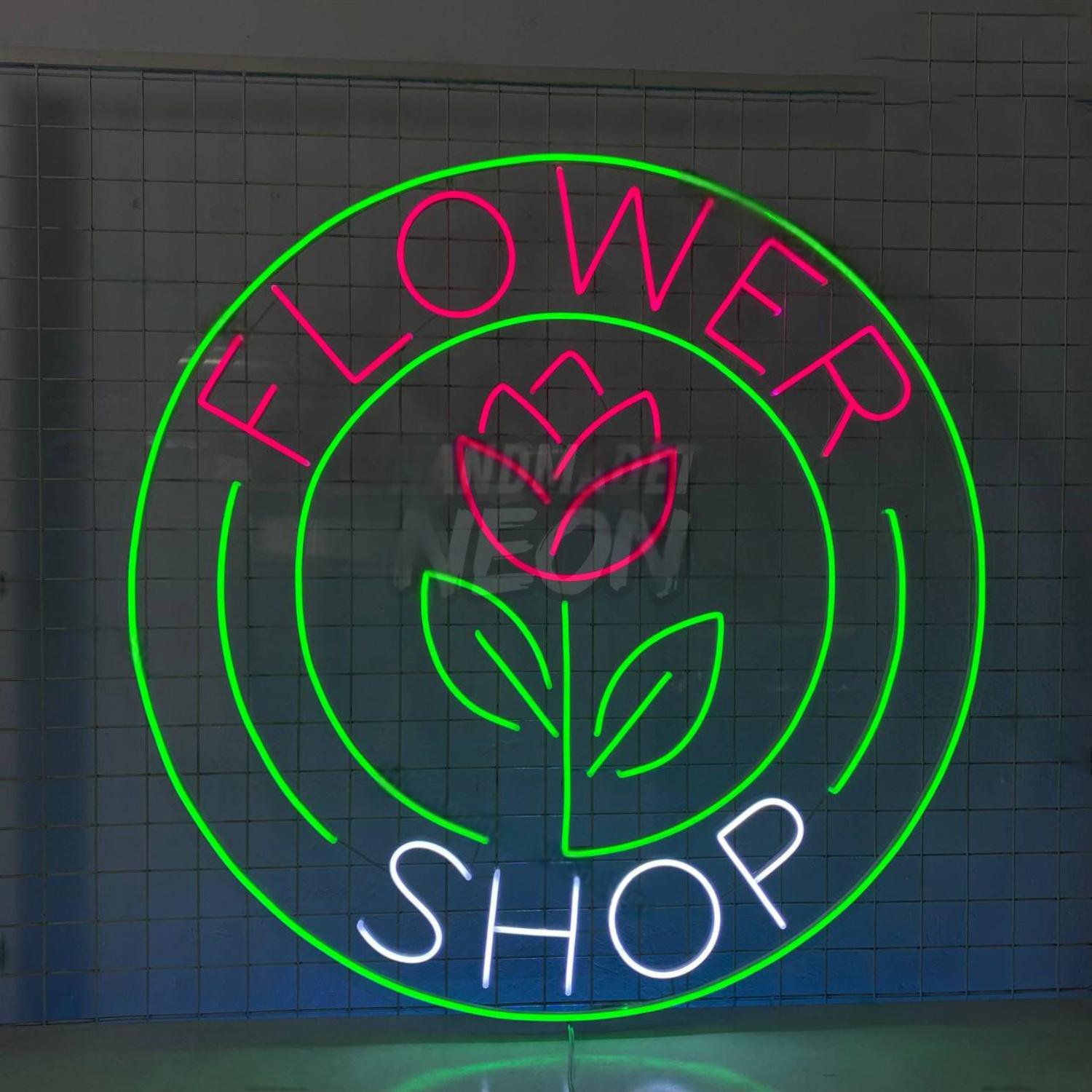 Floral Shop Led Neon Sign Welcome Glowing Signboard | Shineneon