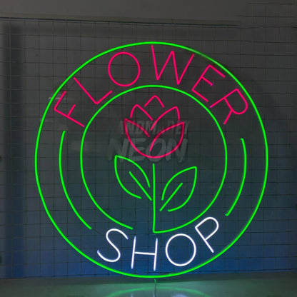 Floral Shop Led Neon Sign Welcome Glowing Signboard | Shineneon