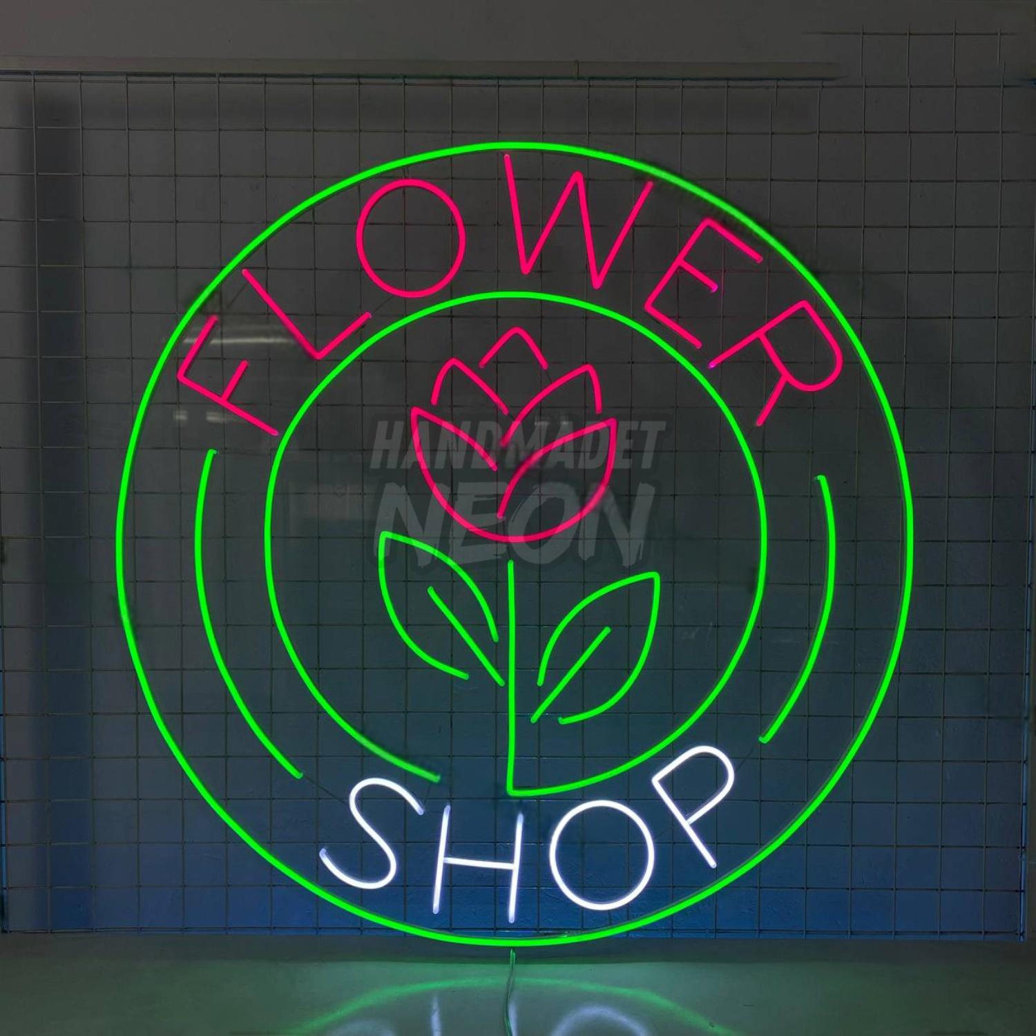 Floral Shop Led Neon Sign Welcome Glowing Signboard | Shineneon
