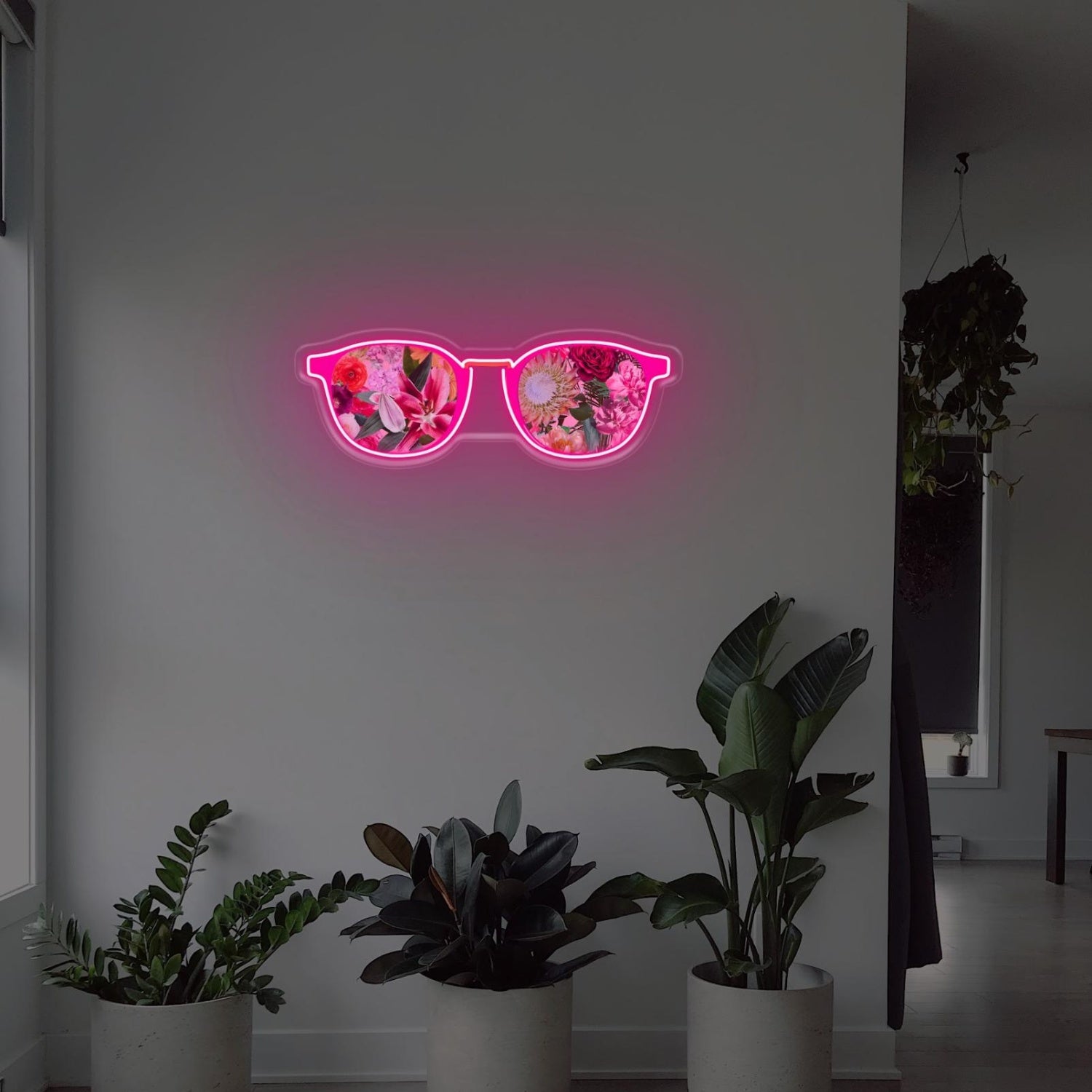 Floral Sunglasses Led Neon Sign Modern Indoor Art Decor | Shineneon