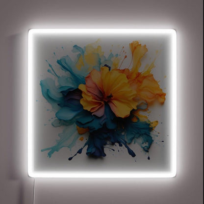 Floral Swirl Rgb Led Neon Sign - Shineneon