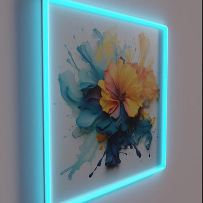 Floral Swirl Rgb Led Neon Sign - Shineneon