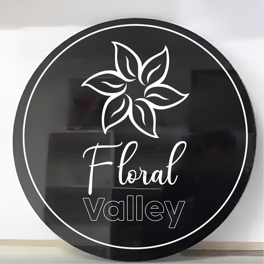 Floral Valley Acrylic Business Logo Sign - Shineneon