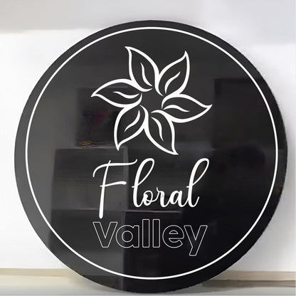 Floral Valley Acrylic Business Logo Sign - Shineneon