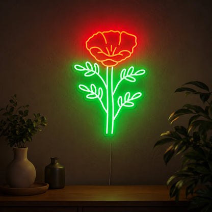 Floral Wall Neon Sign LED Neon Sign high-converting product image