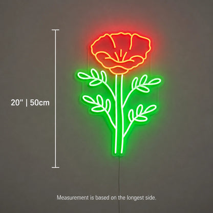 Floral Wall Neon Sign LED Neon Sign size image