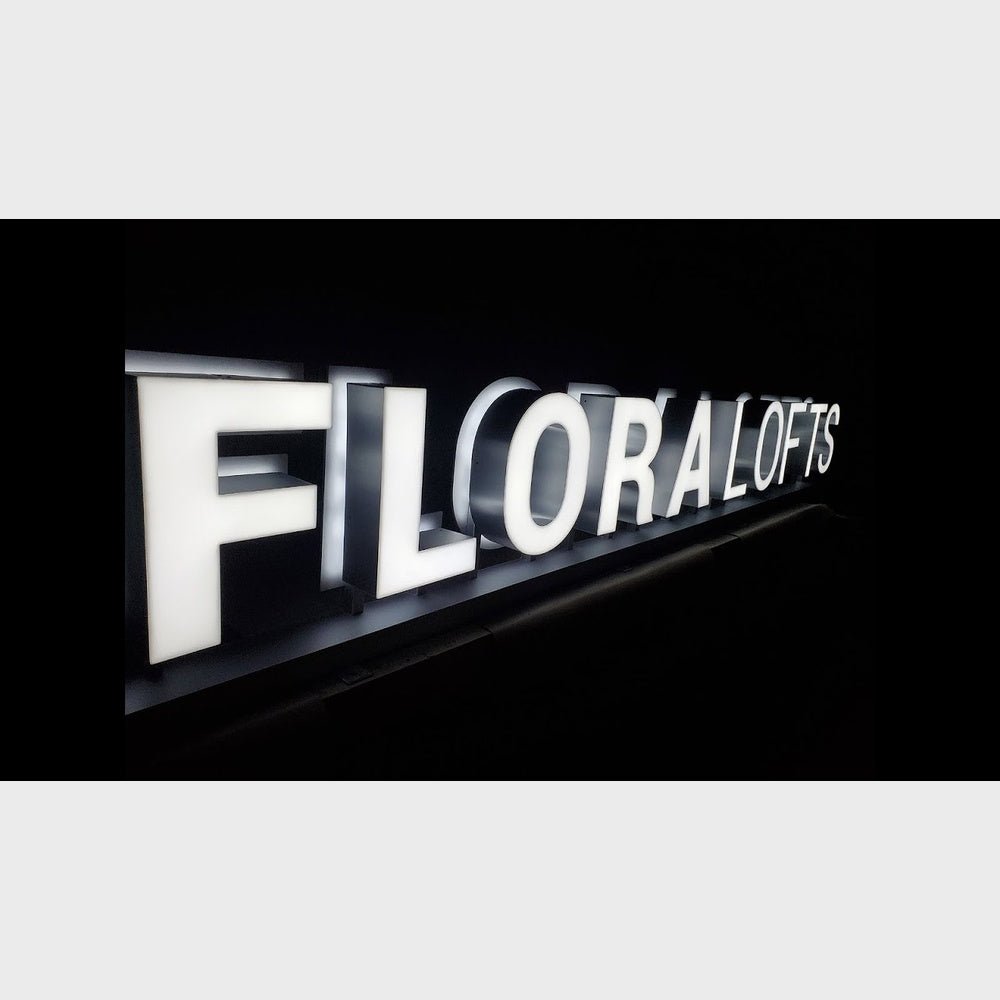 Floralofts 3D Frontlit And Backlit Channel Letter Led Light Sign - Shineneon