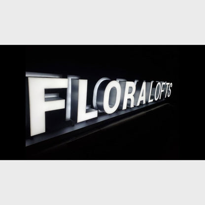 Floralofts 3D Frontlit And Backlit Channel Letter Led Light Sign - Shineneon