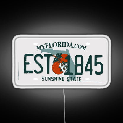Florida Est 1845 Rgb Neon Sign - Shineneon