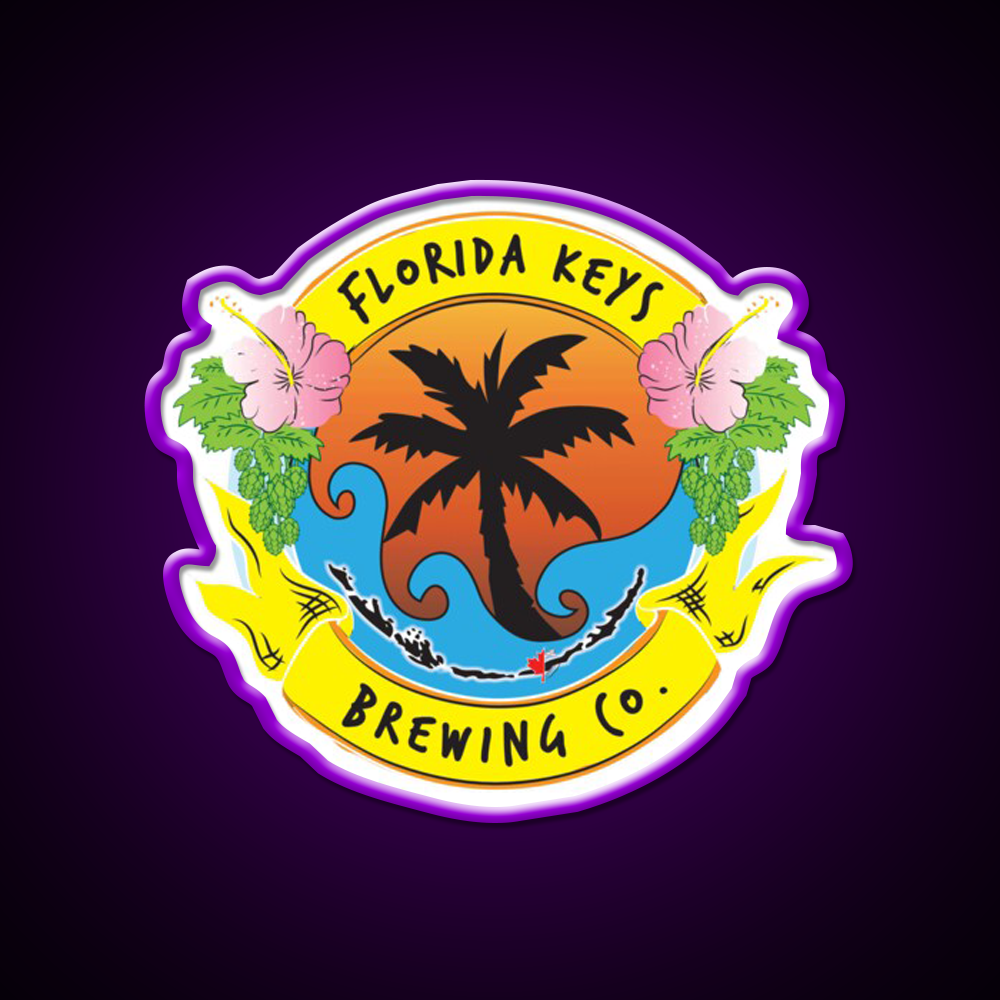 Florida Keys Brewing Company Beer Bar Decor Led Neon Sign Rgb Color