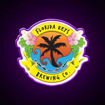Florida Keys Brewing Company Beer Bar Decor Led Neon Sign Rgb Color