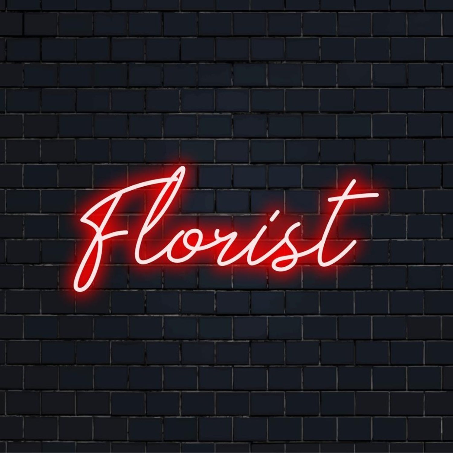 Florist Red Script Led Neon Sign For Flower Shop Storefront Decor | Shineneon
