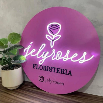 Floristeria Acrylic Business Logo Sign - Shineneon